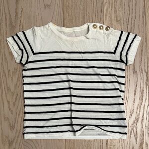 Balmain Women’s t-Shirt with Button Detail